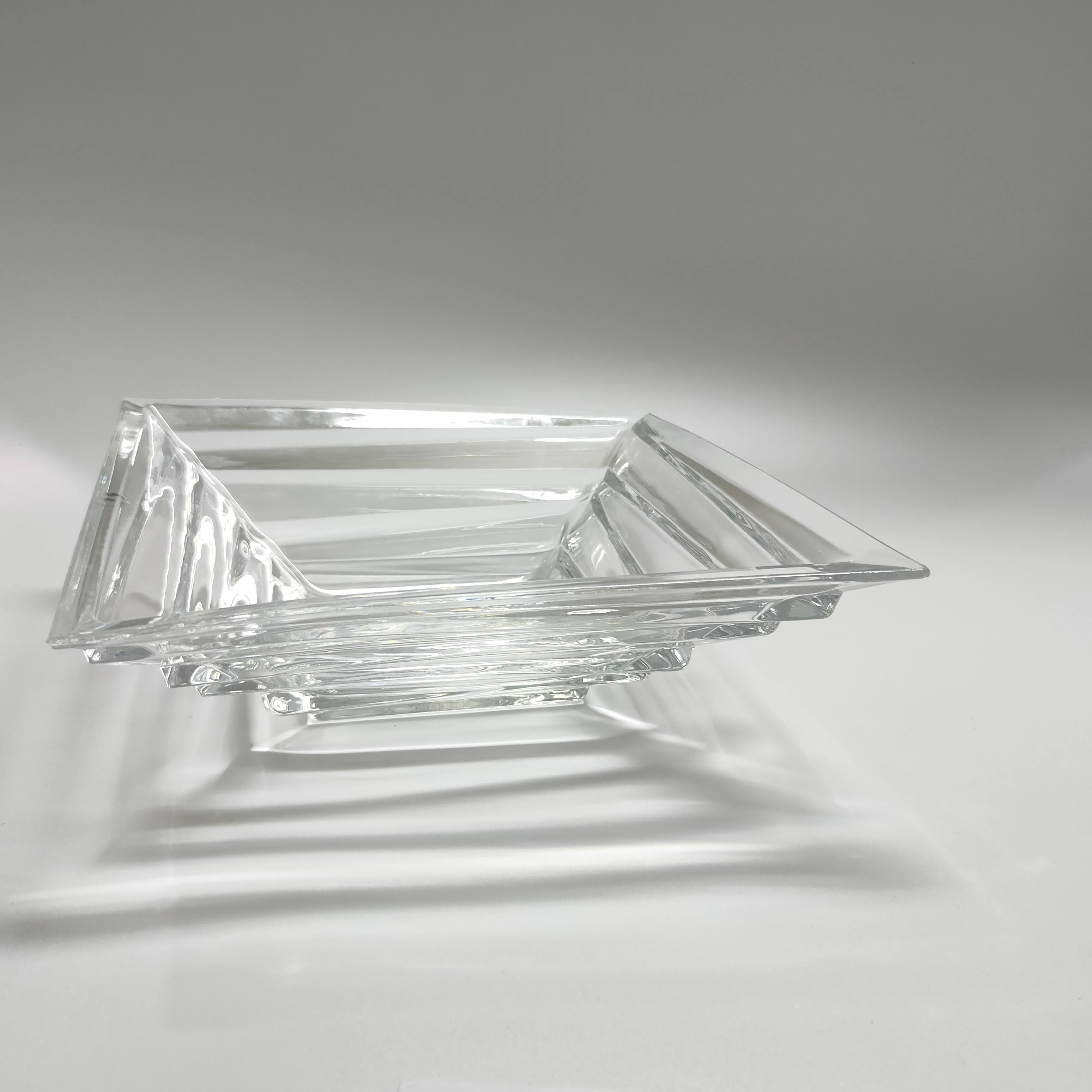 thick clear fruit bowl display bowl