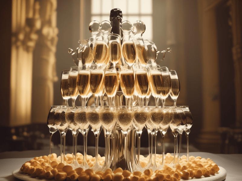 Creating the Perfect Champagne Tower: Tips, and Step-by-Step&nbsp;Guide