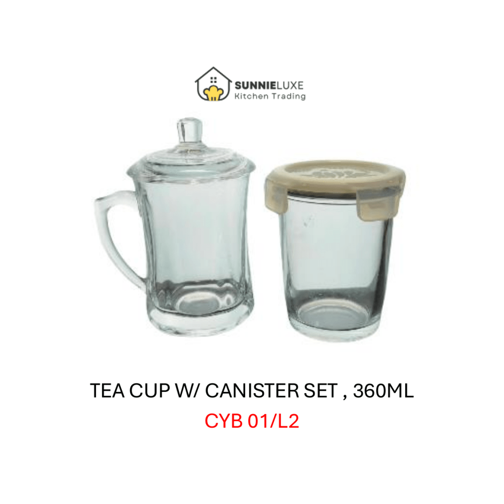 TEA CUP W/ CANISTER SET , 360ML