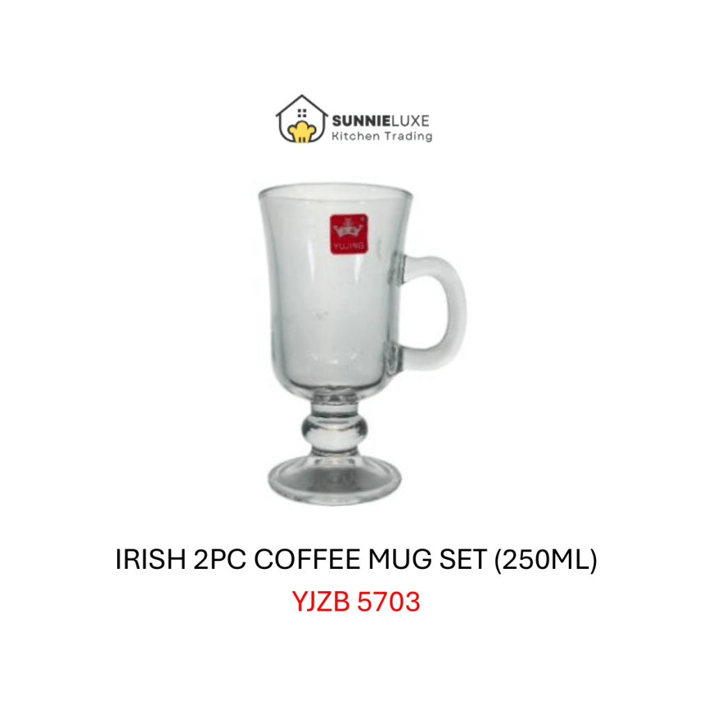 Classic Footed Irish Coffee Mug with Handle