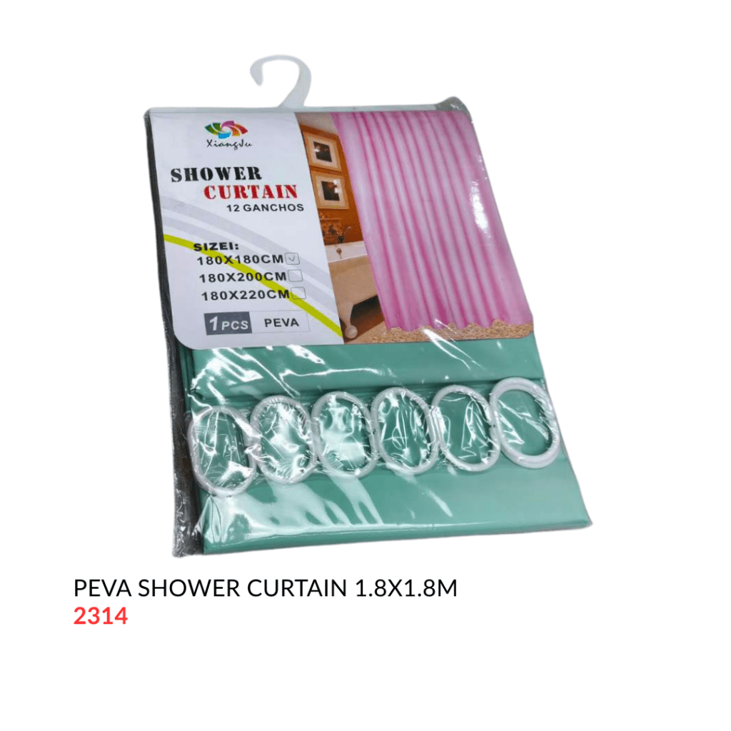 Thick Polyester Plain Shower Curtain