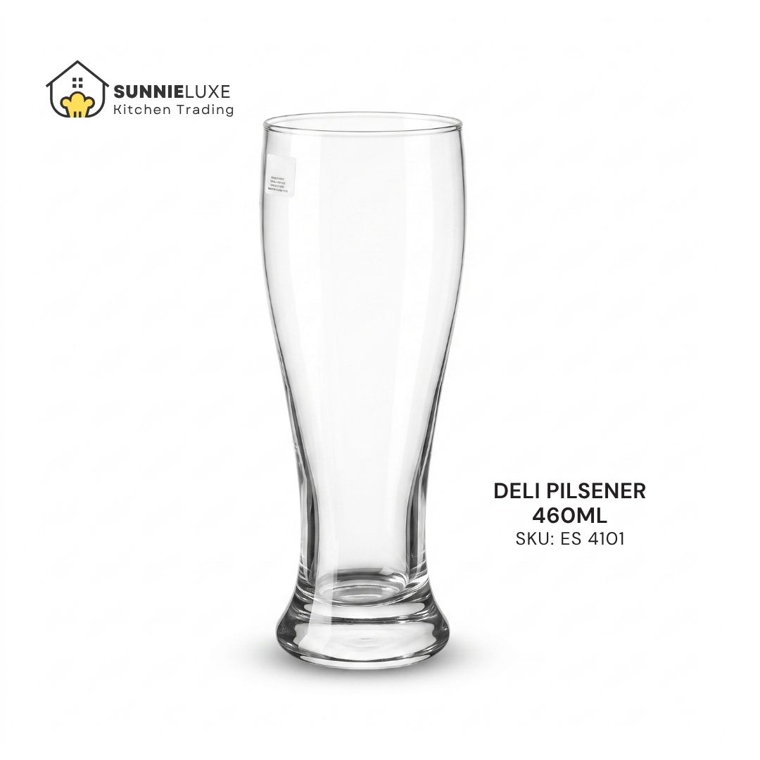 ES4101 Clear Deli Pilsener beer glass, 460 mL, SKU ES 4101
