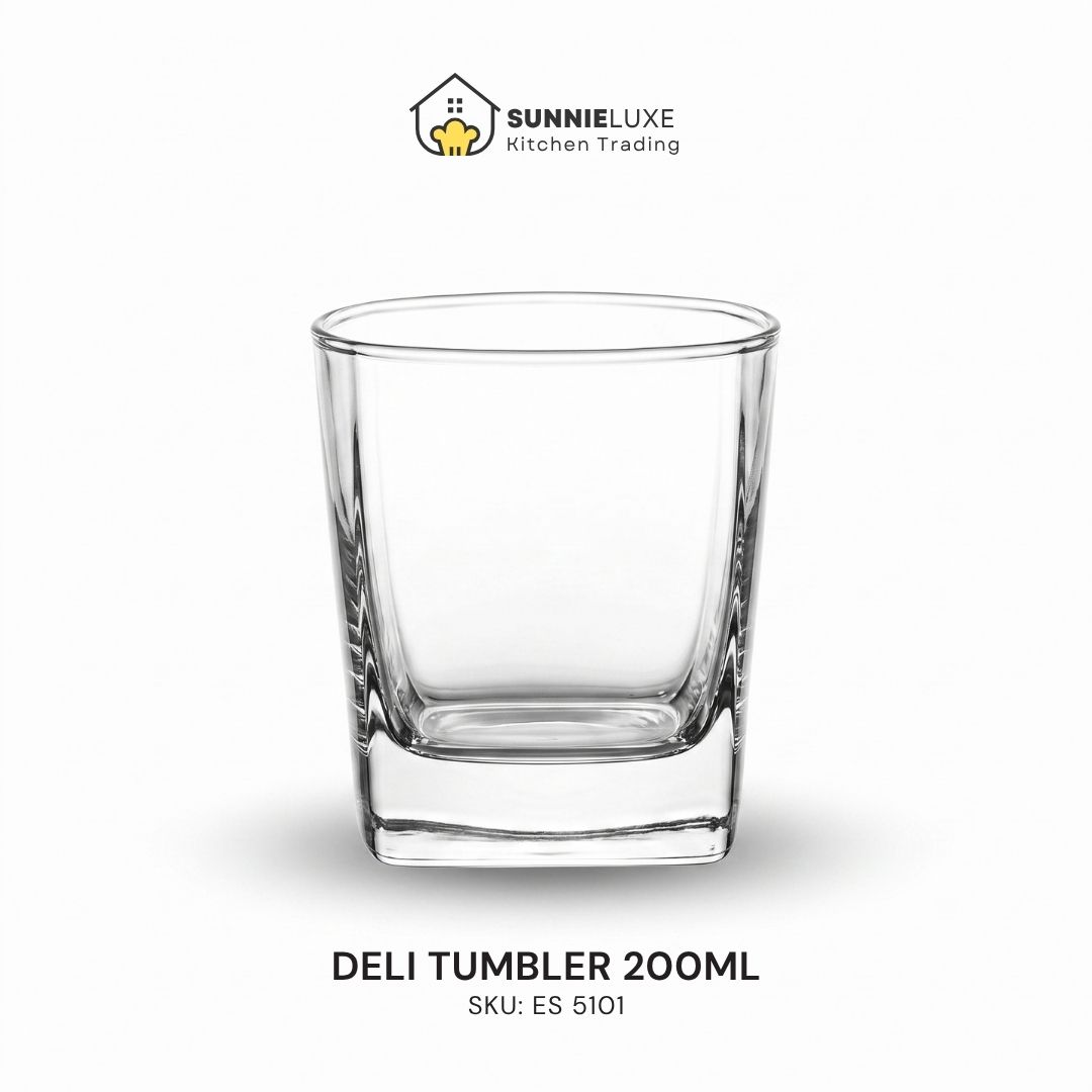 ES5101 Clear Deli tumbler glass, 200 ml; SKU ES 5101